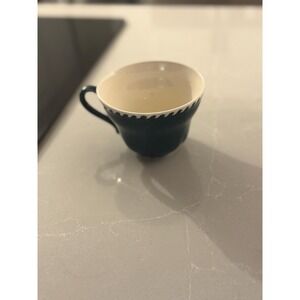 Harkerware MCM VTG‎ Corinthian Pate sur Pate Teal Cups Tea Coffee Replacements